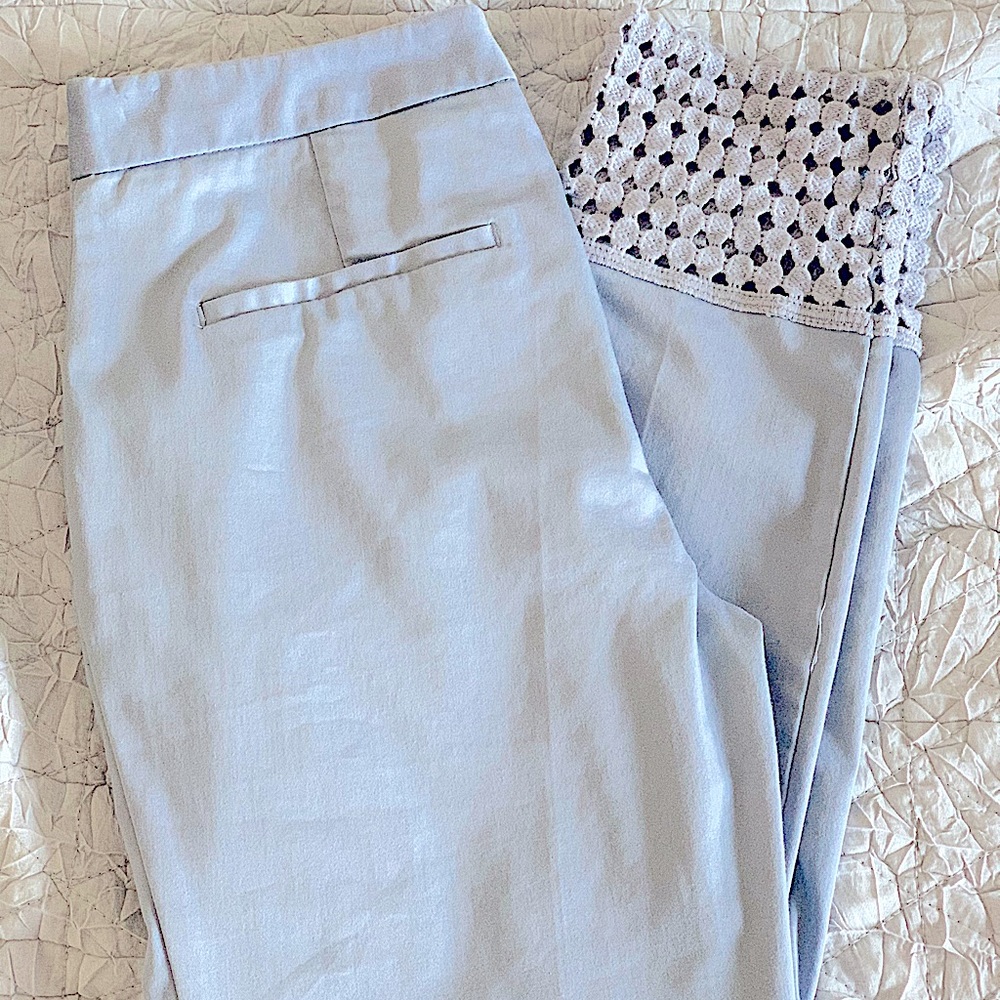Zara Basic Collection Lace Trimmed Trousers